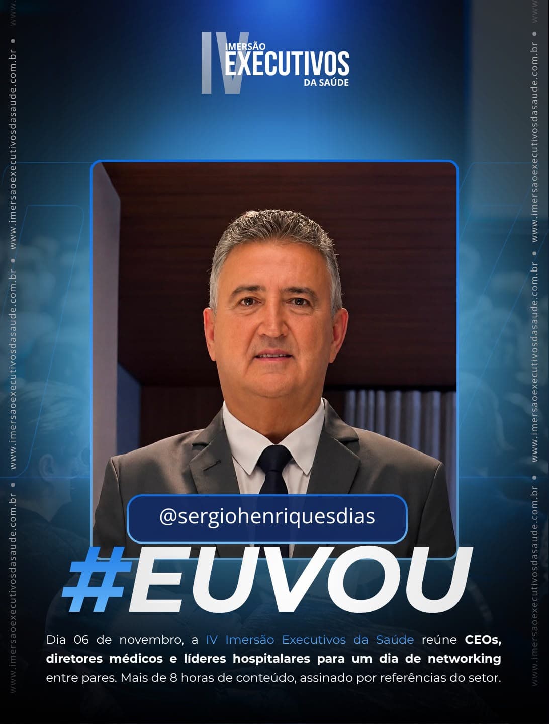 @sergiohenriquesdias confirmou presença na Imersão Executivos da Saúde